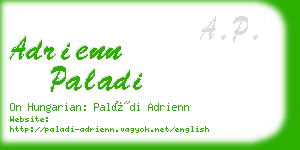 adrienn paladi business card